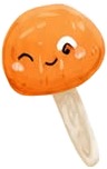 a pair of orange and white plastic candy pops.jpg
